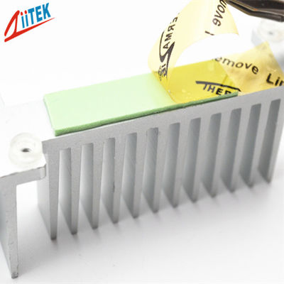 1mmT Thickness High Quality And High Conductivity 3W Green Thermal Silicone Sticky Conductive Pad For Set Top Box