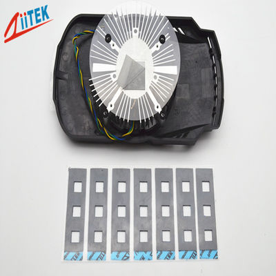 LED Aydınlatmalı Lambalar Silikon Termal İletken Ped 5.0W/MK, Gri Isı Emici Kauçuk Levha -50 ila 200°C