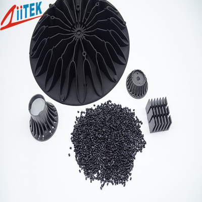 Black Heatsink Thermal Conductive Plastic with Shrinkage 0.3-0.5% and 1.8W Power
