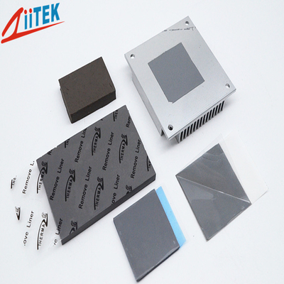Optimal Performance Dark Gray Thermal Gap Filler Silicone Free Thermal Pad With Specific Gravity 2.65g/cc