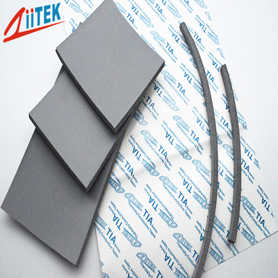 Gray High Temp Silicone Foam Sheet Shock-Absorbing Z-Foam 800-10FC For Automotive Industry