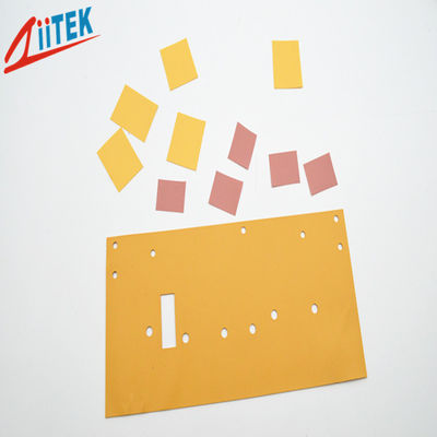 Yellow Silicone Heat Insulation Pad Thermal Insulation Materail For Battery In New Energy