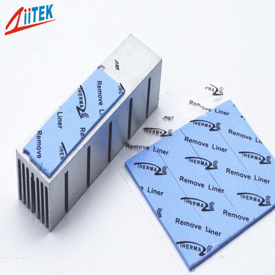 Yellow High Dielectric Strength Thermal Conductive Pad 3.0W/MK For Telecommunication Hardware Silicone Pad