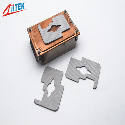 Gray Compressible Thermally Conductive Heat Sink Cooling Pad For Memory Modules 